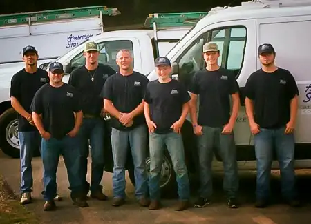 Lineup of the qualified HVAC technicians at Cherokee Services.
